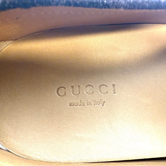 Gucci Brown Suede Loafers. Natural. EU 37 . NWT - Picture 10 of 16